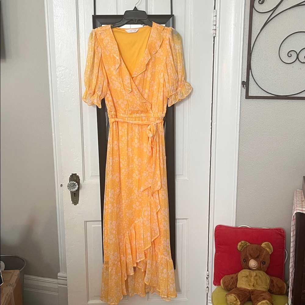 LC Lauren Conrad Sunlit Faux Wrap Floral Dress
